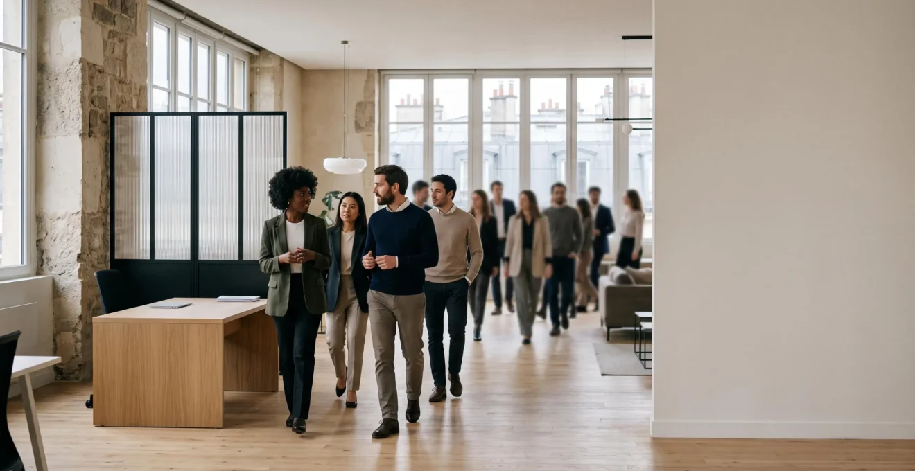 Illustration conceptuelle d'un entonnoir de ciblage marketing représentant le passage d'un trafic large à des visiteurs qualifiés, dans un contexte professionnel français